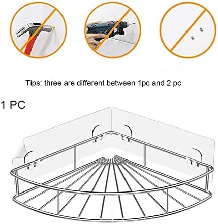 Stainless Steel Corner Shower Caddy - Silver
