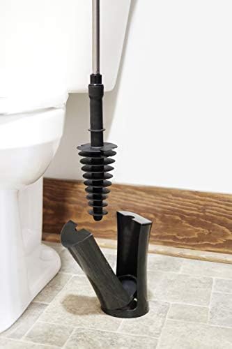 ToiletShroom Plunger with Caddy Holder Black