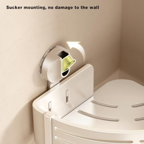 VOLPONE 2-Pack Corner Shower Caddy with Towel Bar