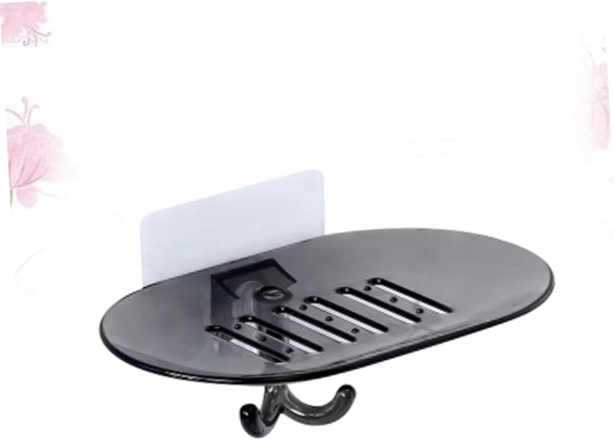Beatifufu Wall Mounted Soap Dish with Hook and Draining Holes