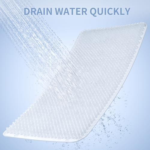 Yolife Shower Foot Scrubber Mat with Anti-Slip and Scrub Bristles