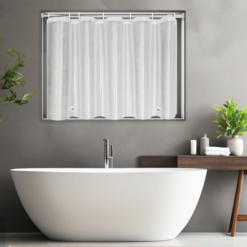 UFRIDAY Frosted Privacy Shower Curtain Liner 40x36 Inch