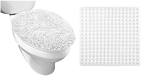 GORILLA GRIP Toilet Lid Cover and Shower Mat 2 Pack