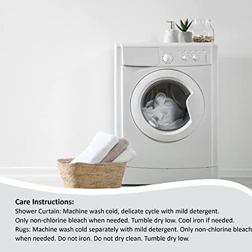Creative Home Ideas 15-Piece Shower Set 72x72 Blowing Leaves Chocolate
