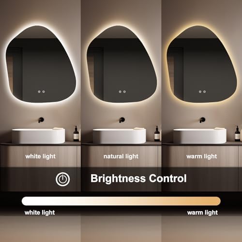 WallBeyond LED Bathroom Mirror with Dimmable Light and Anti-Fog Function