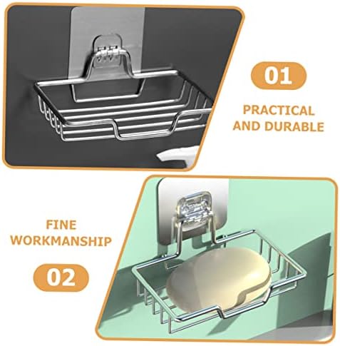 Stainless Steel Wall-Mount Soap Dish with Self Draining Design