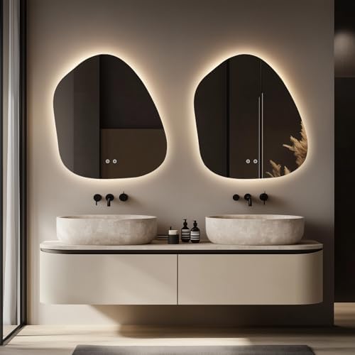 WallBeyond LED Bathroom Mirror with Dimmable Light and Anti-Fog Function