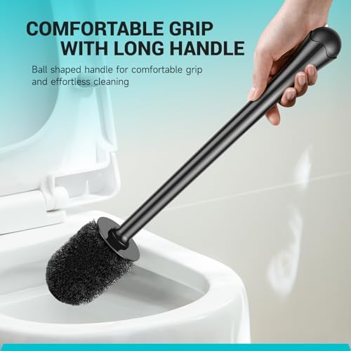 Alpsnow Toilet Brush with Drip-Proof Holder Easy to Assemble