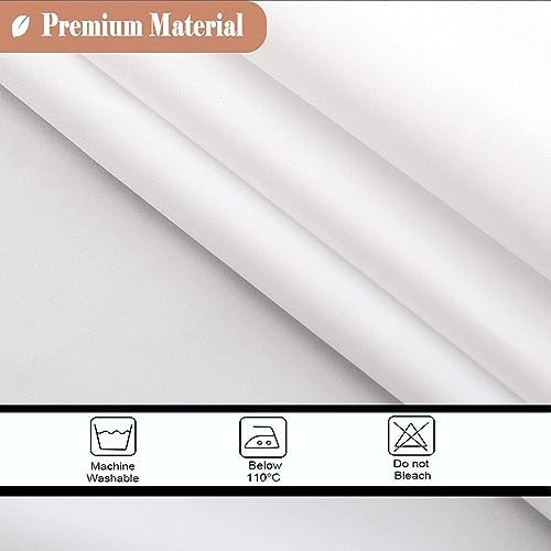 UFRIDAY 72x72inch White Mesh Shower Curtain
