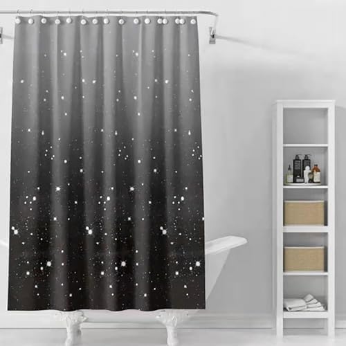 TIKABC 72x72 Inch Magnetic PEVA Shower Curtain Liner