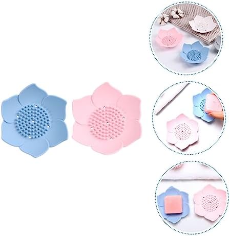 LIFKICH 2pcs Creative Soap Holders with Drainage Design