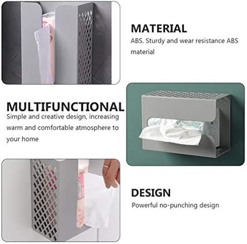 Alipis 1PC Bamboo Toilet Paper Holder Storage Box