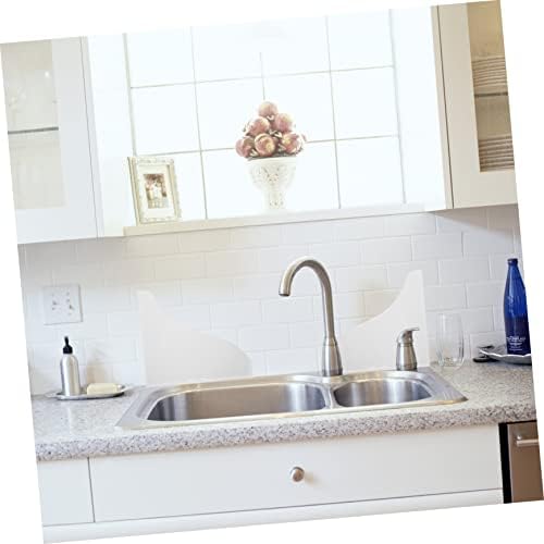 JECOMPRIS Bathtub Corner Set of 2 Acrylic Splash Guards 1