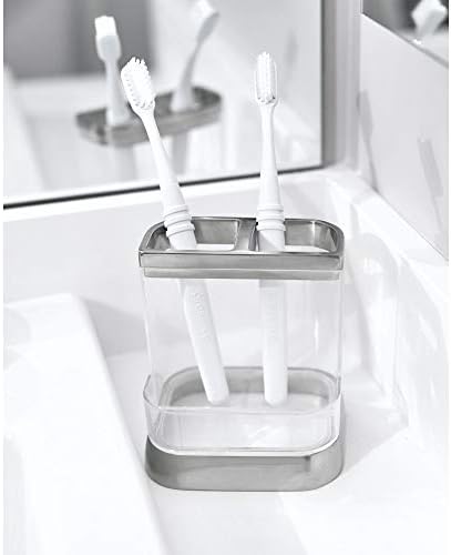 InterDesign Haley Vanity Center - Clear and Brushed 1