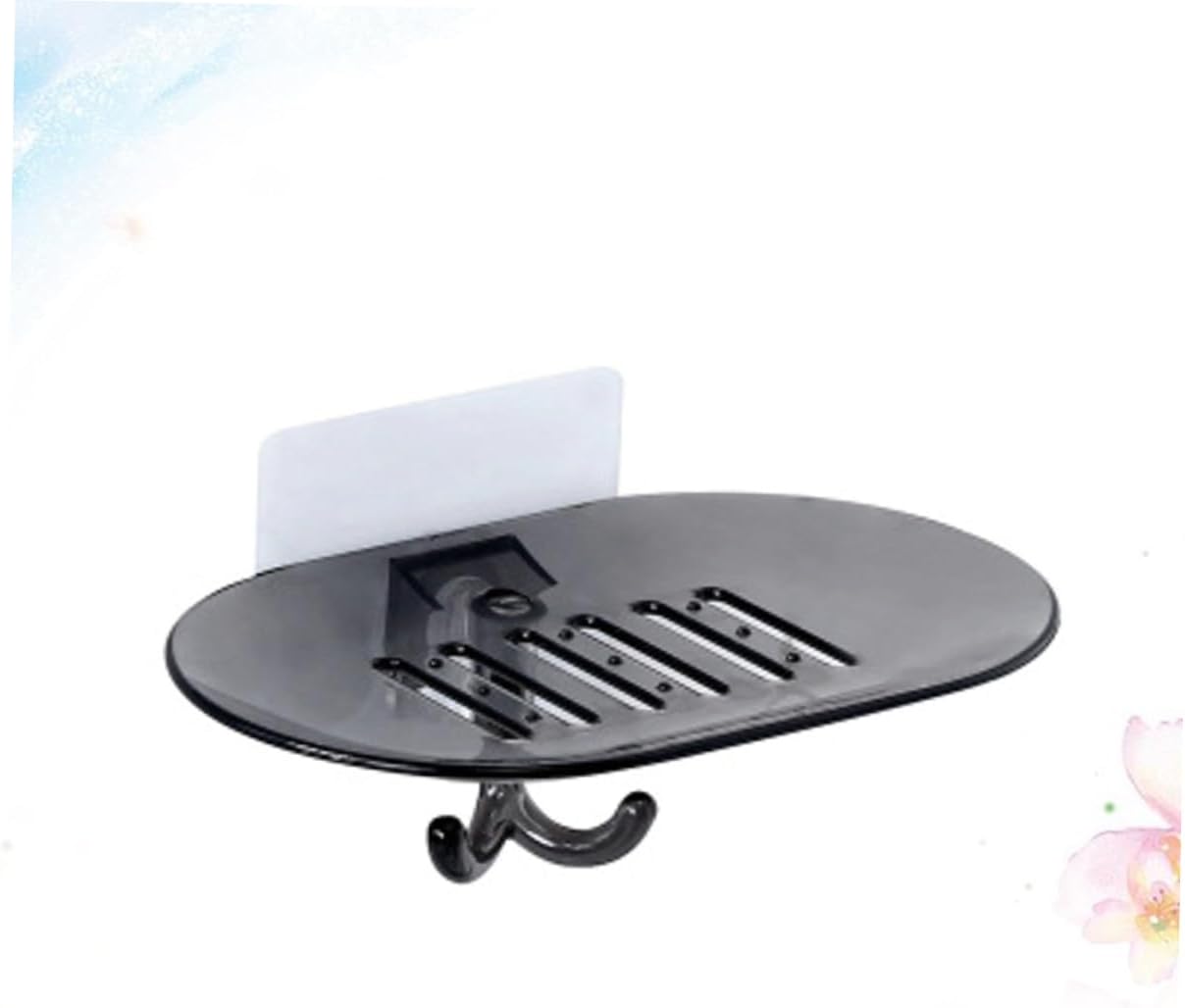 Beatifufu Wall Mounted Soap Dish with Hook and Draining Holes