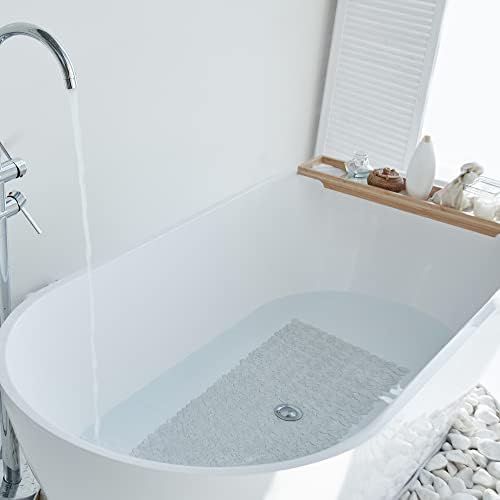Vannokor Clear Non-Slip Bath Mat 35x16 Inch