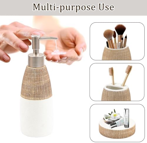 CERBIOR 4-Piece Ceramic Bathroom Accessories Set