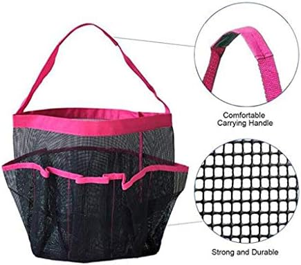 GGone 3 Pack Mesh Shower Caddy - Black Blue Pink
