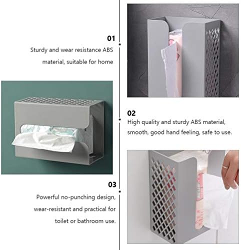 Alipis 1PC Bamboo Toilet Paper Holder Storage Box