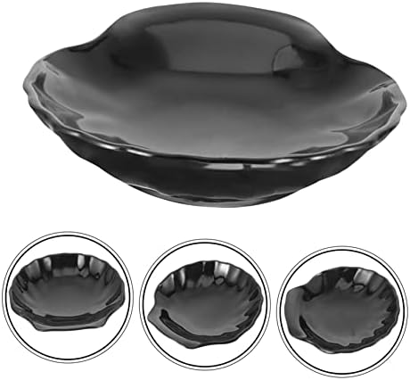 WESIEVYA Black Seashell Soap Holder for Bathroom