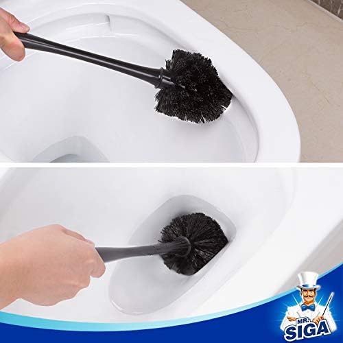 MRSIGA Toilet Plunger and Bowl Brush Combo - 2 Sets