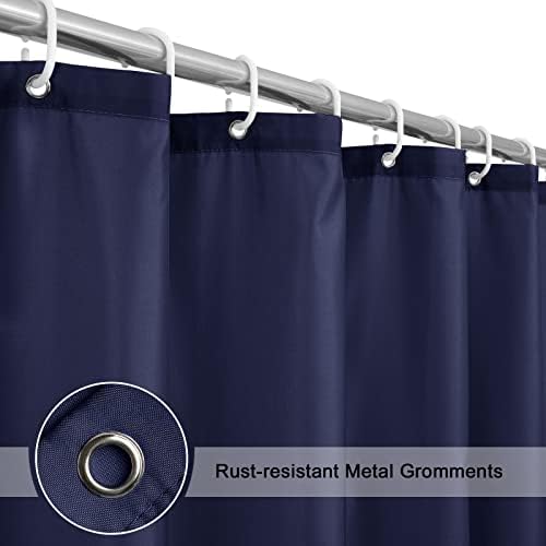 EurCross Blue Extra Long Shower Curtain Liner 72 x 84 Inches