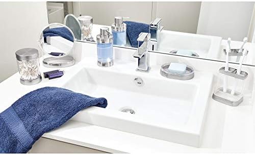 InterDesign Haley Vanity Center - Clear and Brushed 1