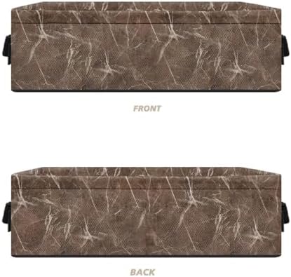 Brown Rectangular Storage Basket Toilet Paper Organizer Vanity Tray