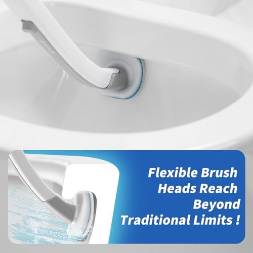 oshang Disposable Toilet Brush with 14 Refills 1