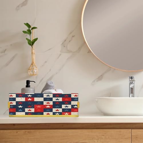 4th of July Toilet Paper Basket with Handles