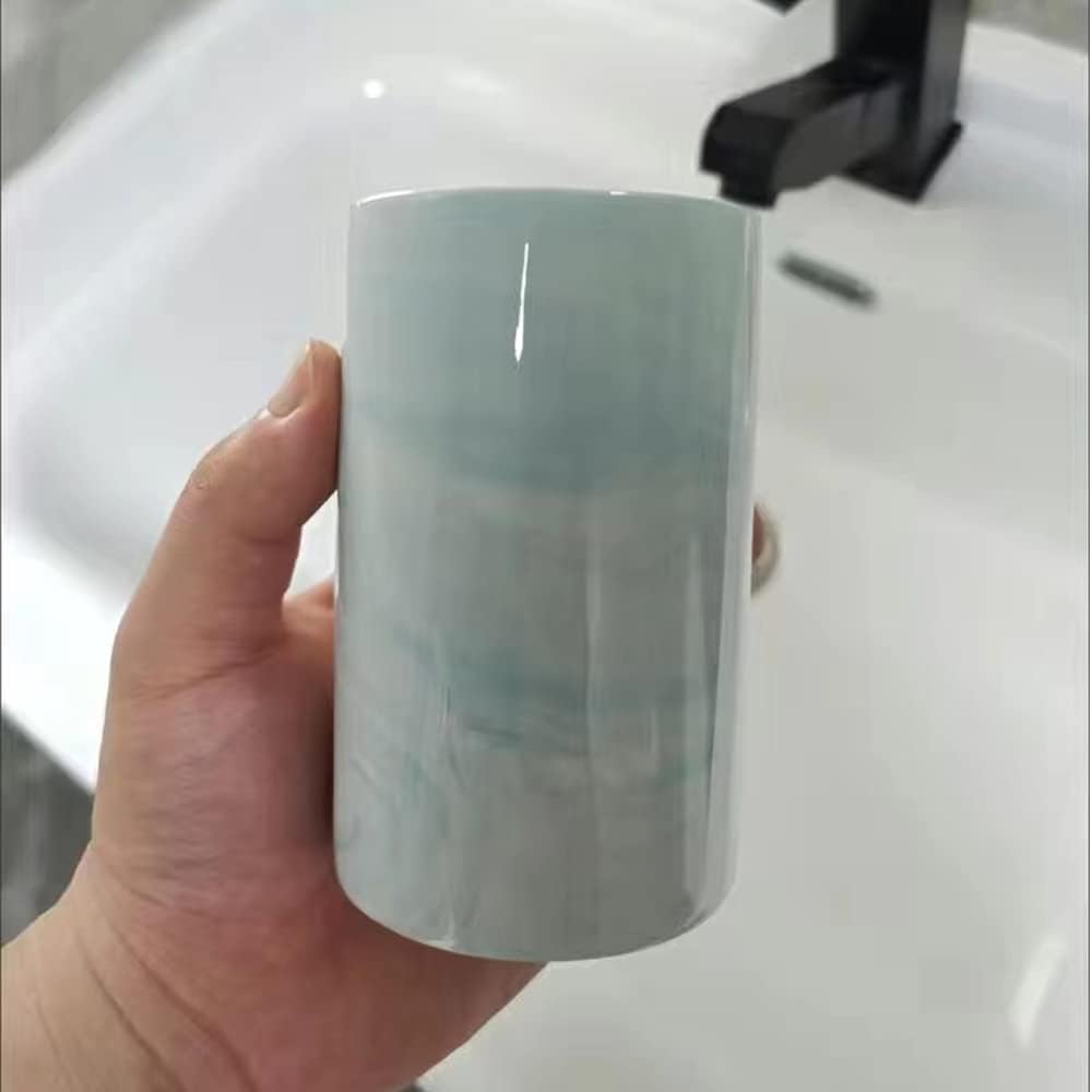 Marble Ceramic Mug with Unique Design Blue 1
