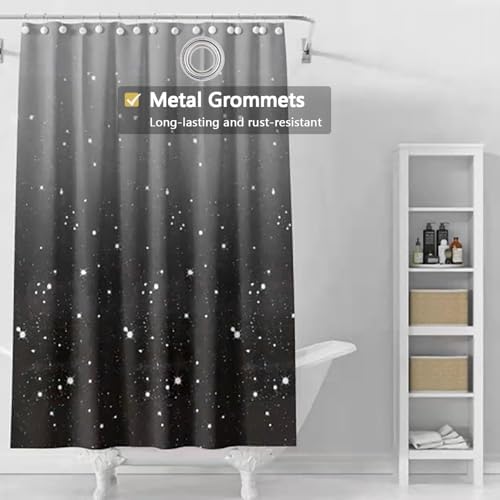 TIKABC 72x72 Inch Magnetic PEVA Shower Curtain Liner