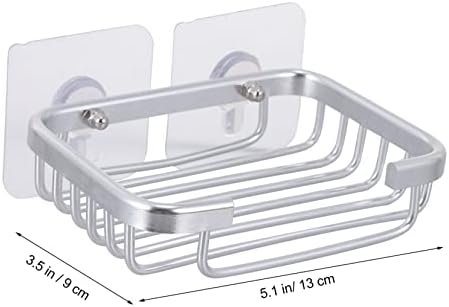 Luxshiny Aluminum Soap Dish Holder with Drain