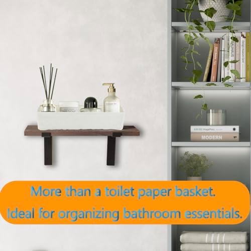 2 Pcs Toilet Paper Basket for Back of Toilet