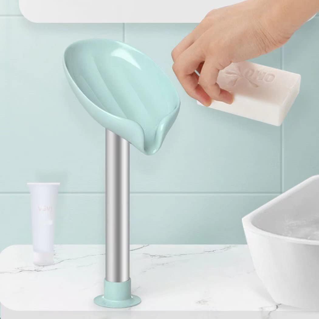 SOHODECO Soap Holder for Shower Self-Draining Suction Cup Bath Accessory