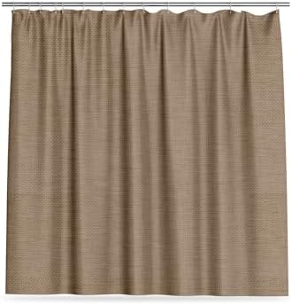 Luxurious Cotton Blend Shower Curtain - 72x72 inch Spa Quality