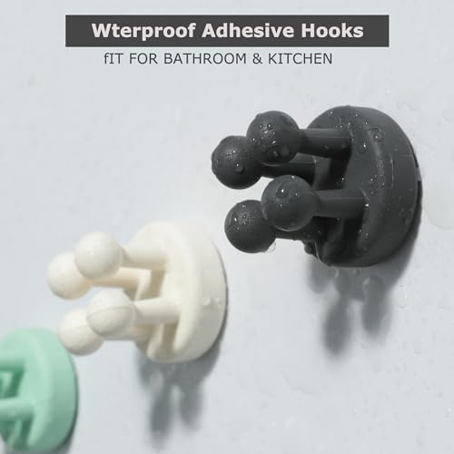 XoYoZo 4-Piece Silicone Toothbrush Holder Hook
