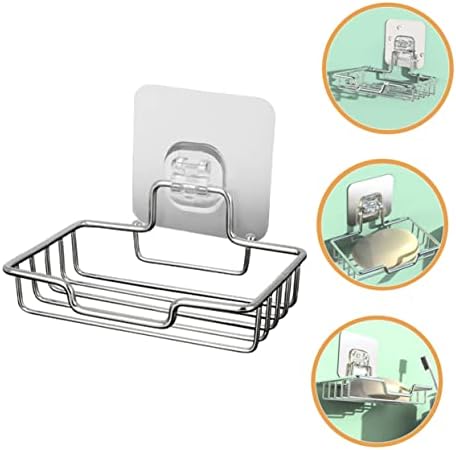 Stainless Steel Wall-Mount Soap Dish with Self Draining Design