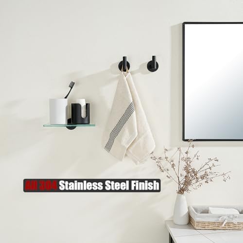 JQK Bathroom Cup Dispenser Black 3 oz or 5 oz