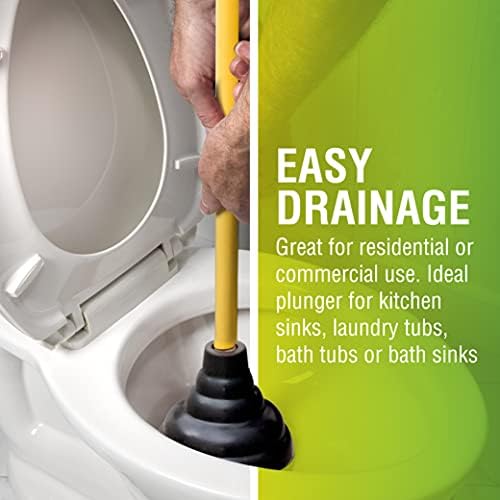 LDR 512 3410A Toilet Flange Plunger with Double Thrust