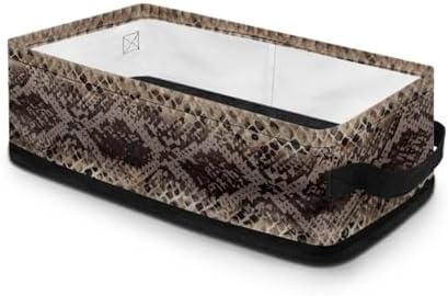 Snake Pattern Toilet Paper Basket with Handle
