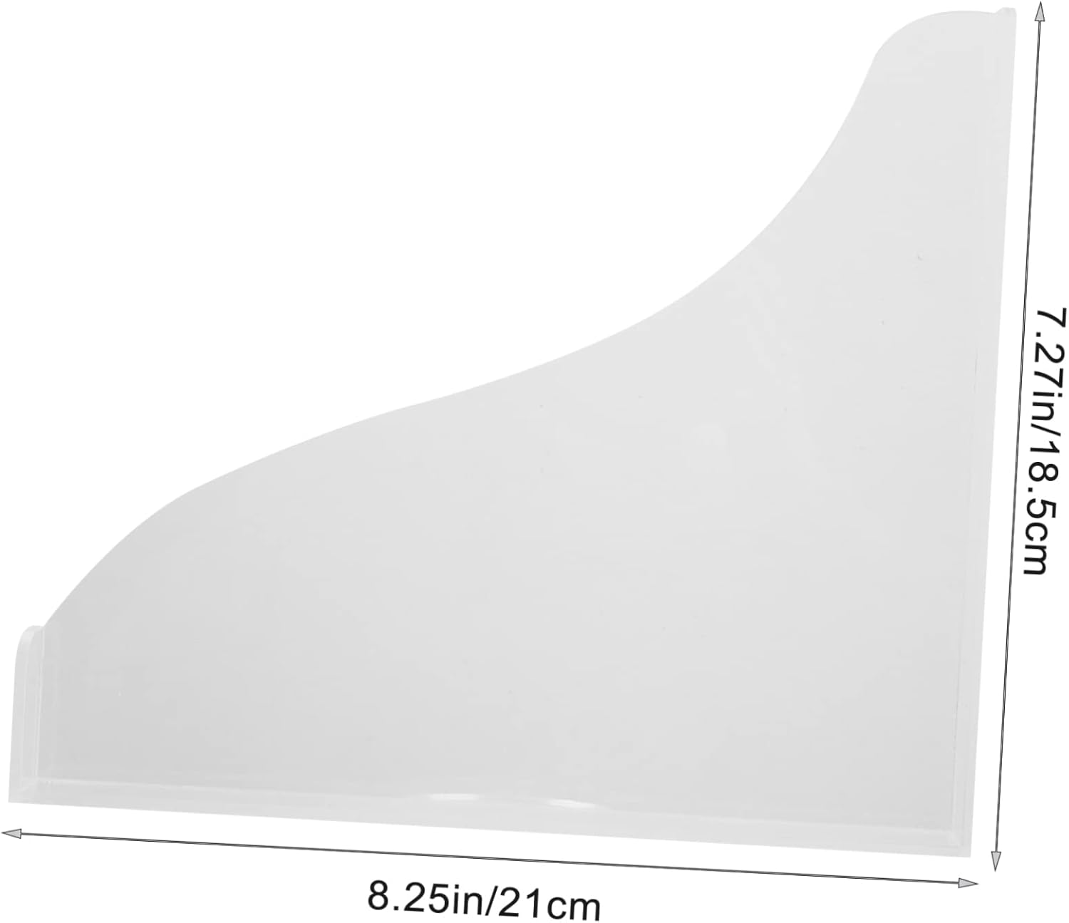 JECOMPRIS Bathtub Corner Set of 2 Acrylic Splash Guards 1