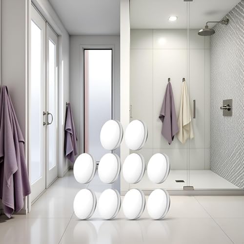 4Pcs White Magnetic Shower Curtain Weights - Waterproof Heavy Duty Liners Bottom Accessories