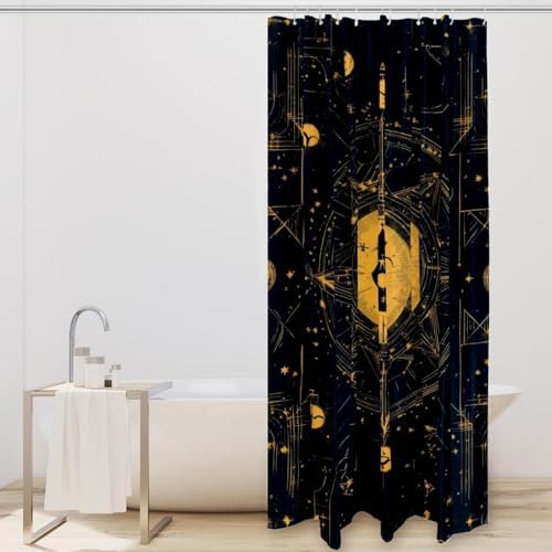 VAPOKF Bill Cipher Shower Curtain with 12 Hooks 1