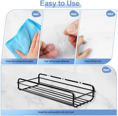 YEHOSHUN Shower Caddy Adhesive 2 Pack Replacement