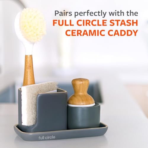 Full Circle Bubble Up Brush Dispenser Gray