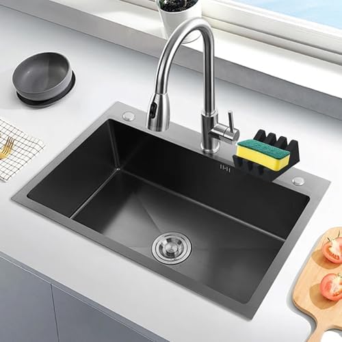 1Pcs Black Silicone Soap Holder for Bathroom and Kitchen