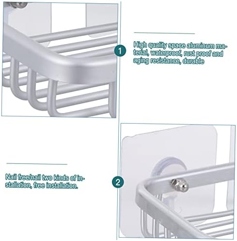 Luxshiny Aluminum Soap Dish Holder with Drain