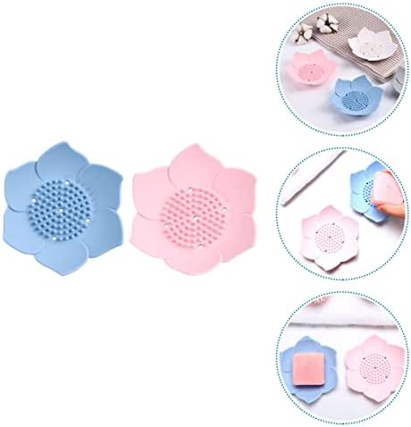 FRCOLOR 2pcs Modern Soap Storage Trays with Drainage