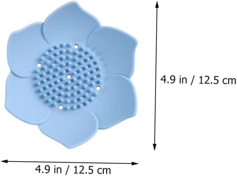 2PCS Silicone Soap Holders with Drainage Design